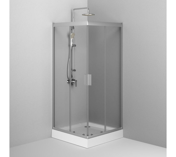 Душевое ограждение Square Slide 90x90 см, без поддона AM.PM W90UG-403-090MT Gem