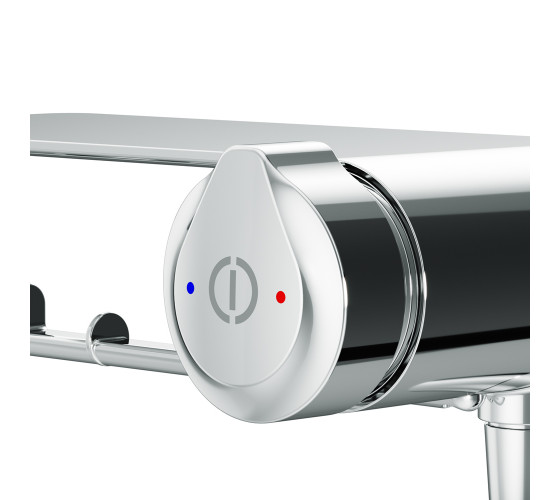 Смеситель TouchReel, монтируемый в стену с гигиеническим душем и полкой AM.PM F0H85A800 X-Joy
