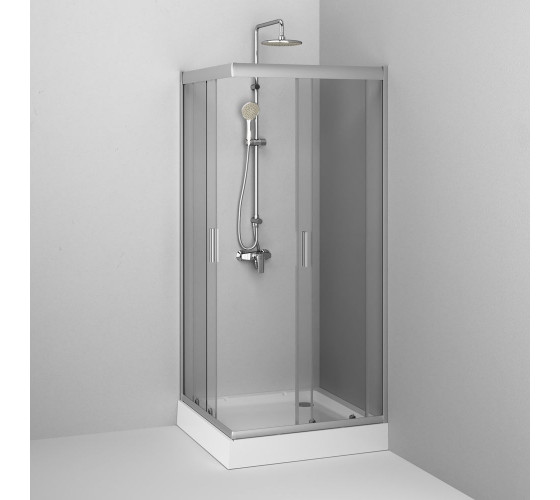 Душевое ограждение Square Slide 90x90 см, без поддона AM.PM W90UG-403-090MT Gem