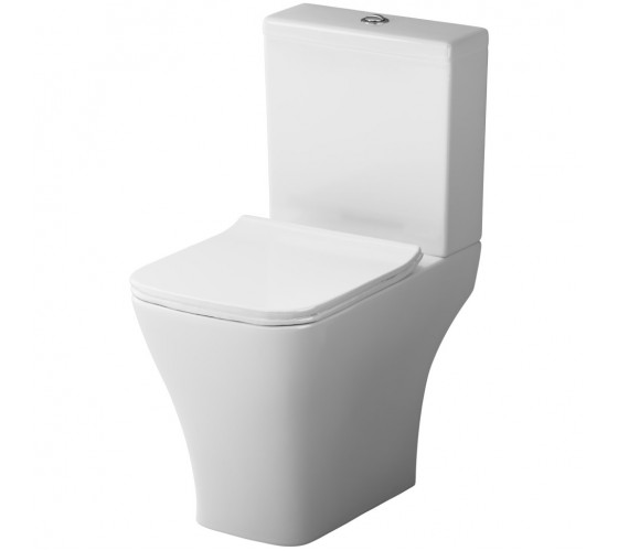 Унитаз-компакт безободковый с сиденьем микролифт Damixa DX78C8600SC Titan