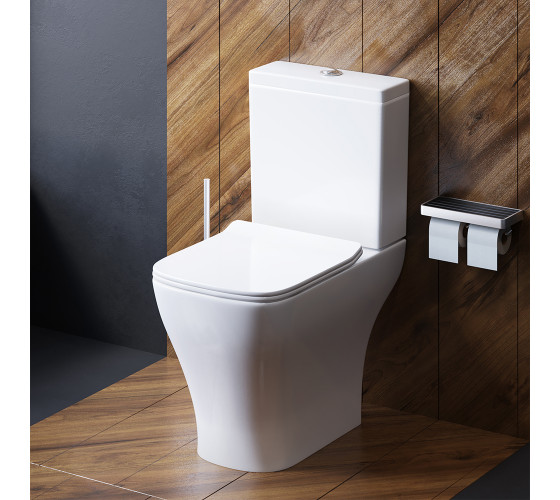 Унитаз-компакт безободковый с сиденьем микролифт Damixa DX78C8600SC Titan
