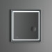 Универсальное зеркало с контурной Led-подсветкой, часами и косметическим зеркалом, 65 см AM.PM M91AMOX0653WG38 GEM