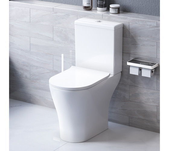 Унитаз-компакт безободковый с сиденьем микролифт Damixa DX86C8600SC Sirius