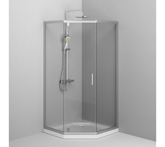 Душеве огородження 5-corner Pivot 90x90 см, без піддону AM.PM W90UG-405-090MT Gem
