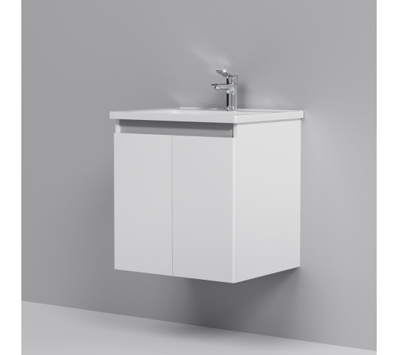 Тумба с раковиной, подвесная, 55 см AM.PM M85-FHX0551-WC0551WG38 X-Joy