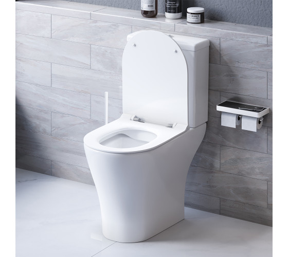 Унитаз-компакт безободковый с сиденьем микролифт Damixa DX86C8600SC Sirius