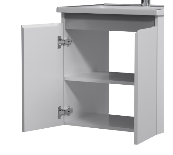 Тумба с раковиной, подвесная, 55 см AM.PM M85-FHX0551-WC0551WG38 X-Joy