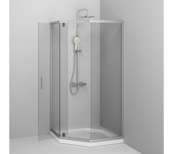 Душеве огородження 5-corner Pivot 90x90 см, без піддону AM.PM W90UG-405-090MT Gem