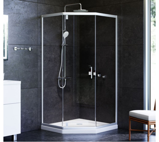 Душеве огородження 5-corner Pivot 90x90 см, без піддону AM.PM W90UG-405-090MT Gem
