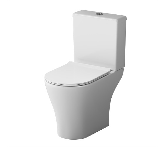 Унитаз-компакт безободковый с сиденьем микролифт Damixa DX86C8600SC Sirius