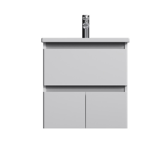 Тумба с раковиной, подвесная, 55 см, 1 ящик, 2 дверцы AM.PM M85-FHX0553-WC0553WG38 X-Joy