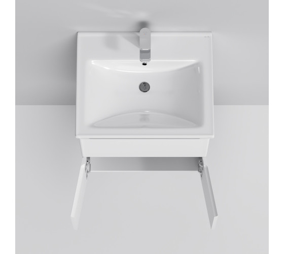 Тумба с раковиной, подвесная, 55 см, 1 ящик, 2 дверцы AM.PM M85-FHX0553-WC0553WG38 X-Joy