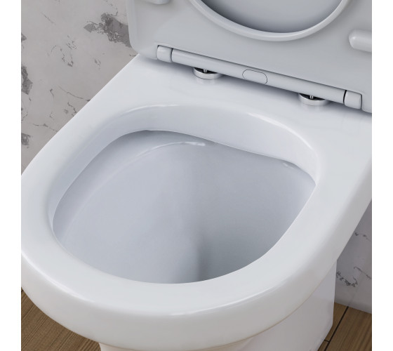 Унитаз-компакт безободковый FlashClean, с сиденьем микролифт AM.PM C45A8800SC Tender