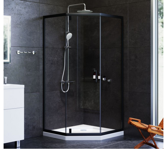 Душеве огородження 5-corner Pivot 90x90 см, без піддону AM.PM W90UG-405-090BT Gem