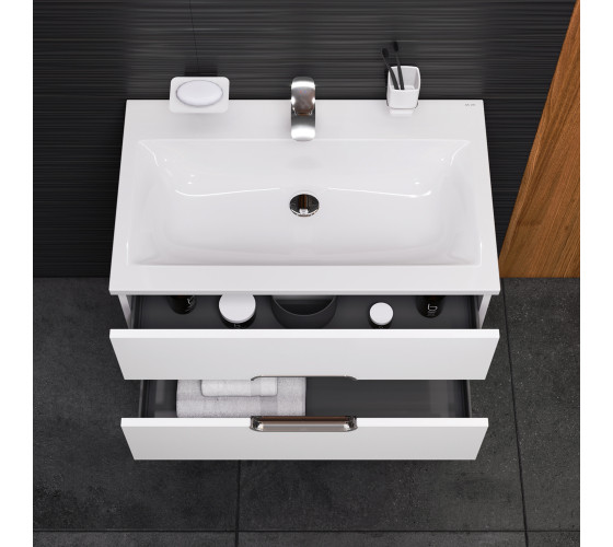 Тумба с раковиной подвесная, 80 см AM.PM M70-FUX0802-WC0802-38 Spirit