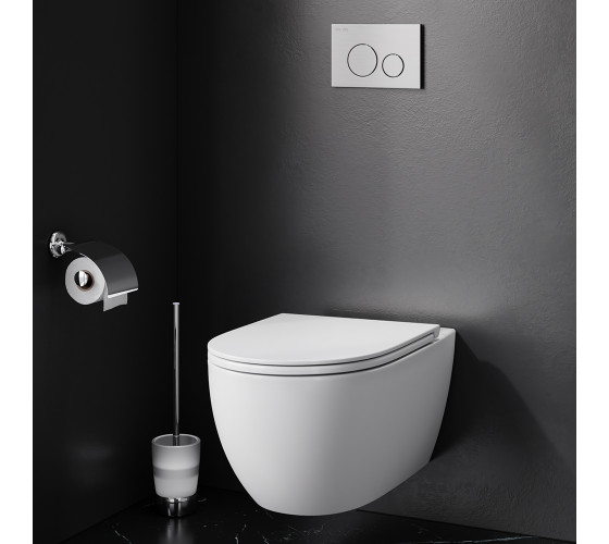Унитаз подвесной безободковый FlashClean AM.PM C531700WH Bliss L