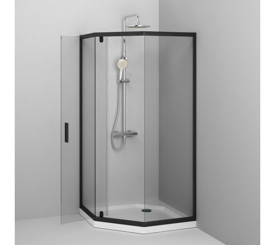Душеве огородження 5-corner Pivot 90x90 см, без піддону AM.PM W90UG-405-090BT Gem