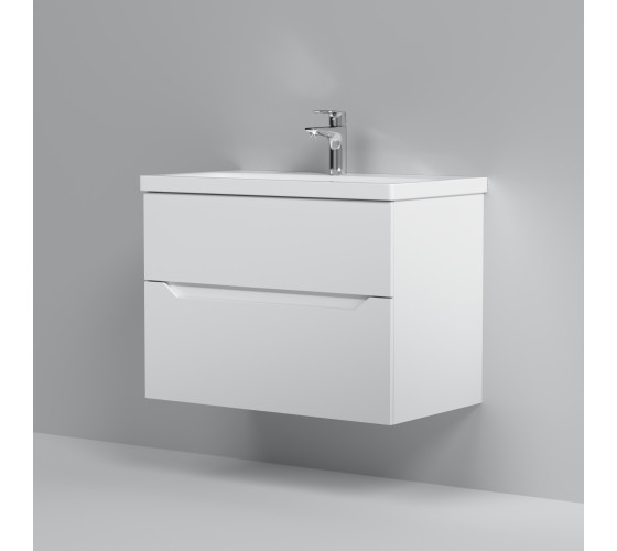 Тумба с раковиной, подвесная, 75 см AM.PM M91-FHX0752-WC0752WG38 GEM S