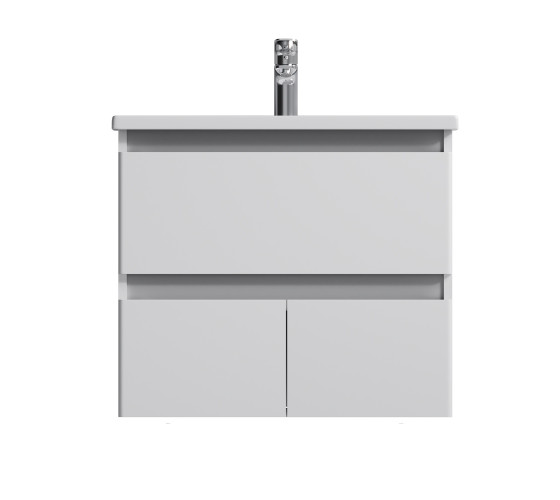 Тумба с раковиной, подвесная, 65 см, 1 ящик, 2 дверцы AM.PM M85-FHX0653-WC0653WG38 X-Joy