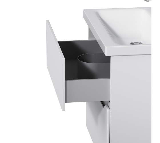 Тумба с раковиной, подвесная, 60 см AM.PM M91-FHX0602-WC0602WG38 GEM S