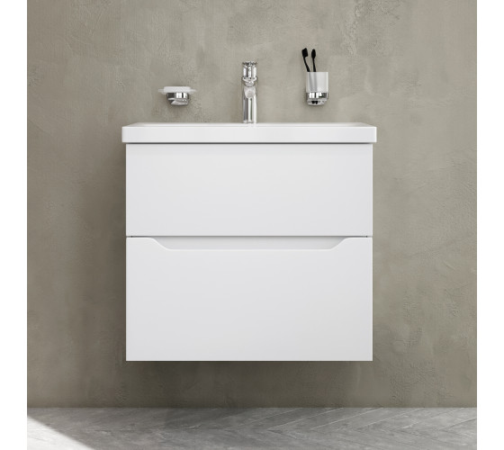 Тумба с раковиной, подвесная, 60 см AM.PM M91-FHX0602-WC0602WG38 GEM S