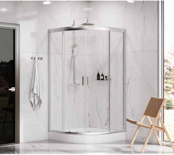 Душевой уголок 100х100 см, без поддона AM.PM W90UG-401-100MT Gem