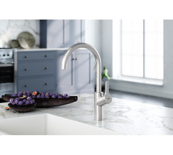 Смеситель для кухни, никель Damixa DX310720400 Eclipse