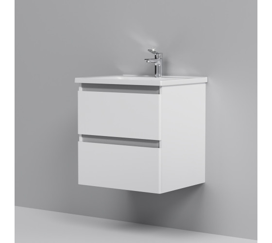 Тумба с раковиной, подвесная, 55 см, 2 ящика AM.PM M85-FHX0552-WC0552WG38 X-Joy