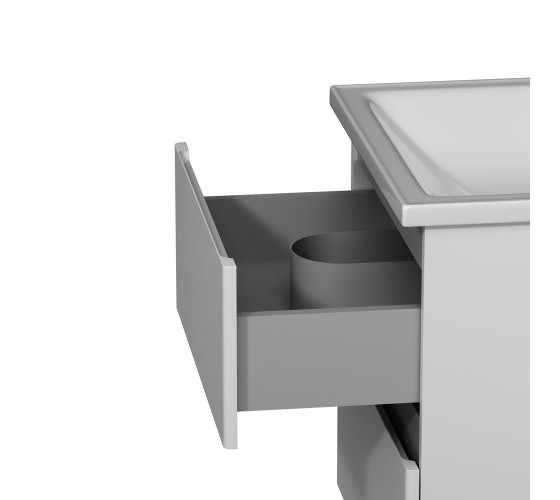 Тумба с раковиной, подвесная, 55 см, 2 ящика AM.PM M85-FHX0552-WC0552WG38 X-Joy