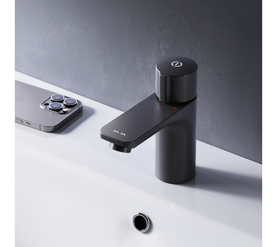 Смеситель для умывальника TouchReel, чёрный AM.PM F85A02522 X-Joy