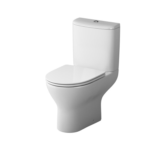 Унитаз-компакт без ободка с сиденьем микролифт Damixa DX46C8600SC Luna