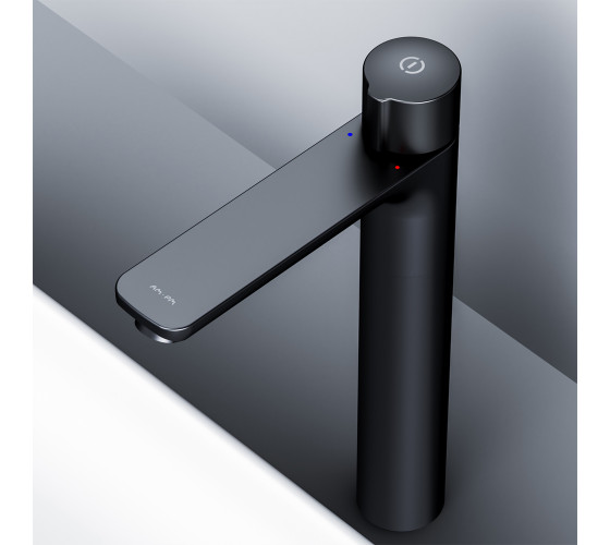 Смеситель для умывальника высокий TouchReel, чёрный AM.PM F85A92522 X-Joy