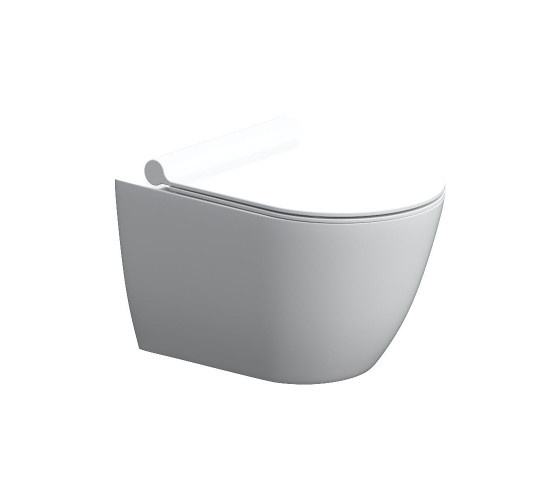 Подвесной унитаз без ободка с сиденьем микролифт Damixa DX36C1701SC Scandinavian Pure