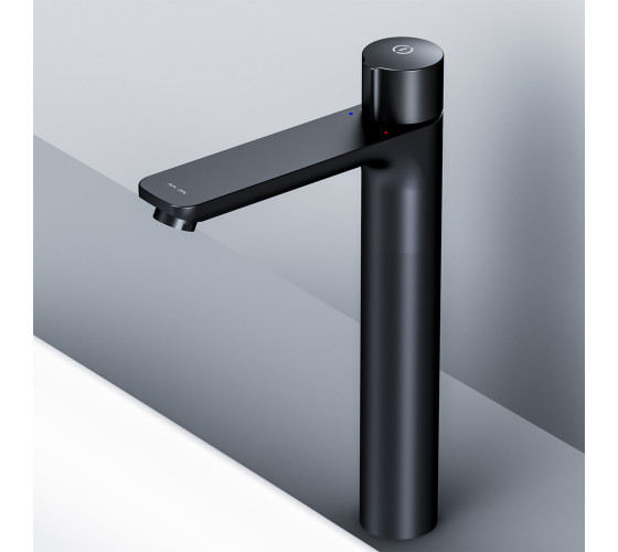 Смеситель для умывальника высокий TouchReel, чёрный AM.PM F85A92522 X-Joy