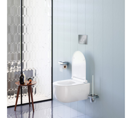 Подвесной унитаз без ободка с сиденьем микролифт Damixa DX36C1701SC Scandinavian Pure