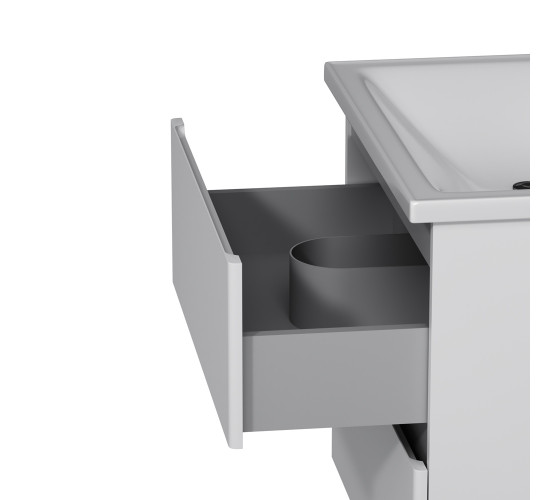 Тумба с раковиной, подвесная, 65 см, 2 ящика AM.PM M85-FHX0652-WC0652WG38 X-Joy