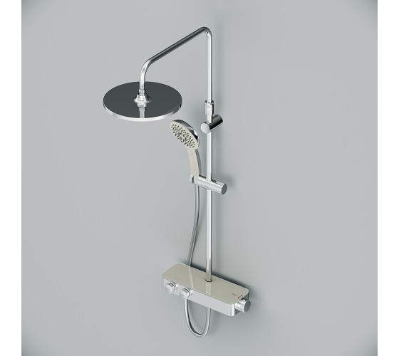 Душевая система с термостатом AM.PM F0750A400 Inspire 2.0