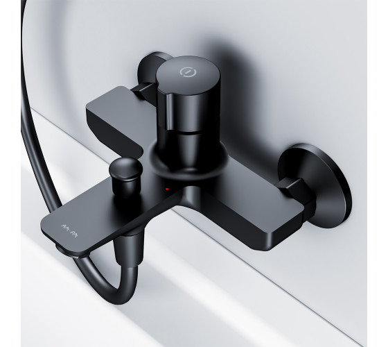 Смеситель для ванны и душа TouchReel, черный AM.PM F85A10522 X-Joy
