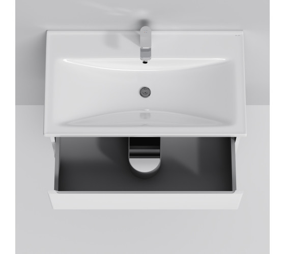 Тумба с раковиной, подвесная, 80 см, 2 ящика AM.PM M85-FHX0802-WC0802WG38 X-Joy
