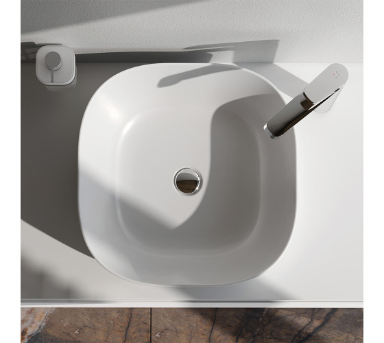 Раковина накладна, квадрат, 43 см, Колір Білий глянець AM.PM MFAWCC30430WG Func