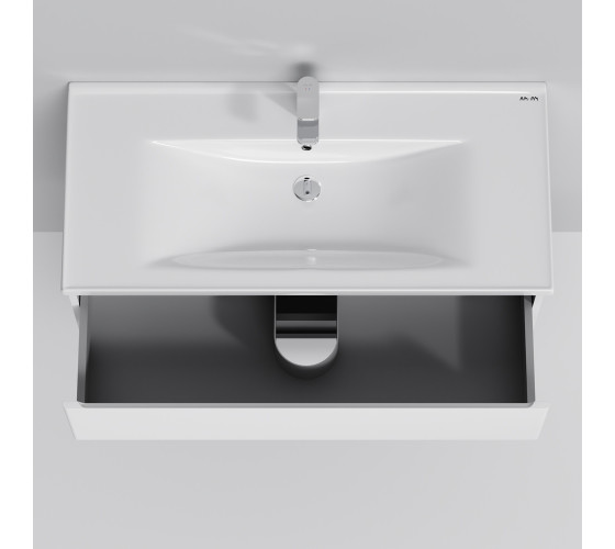 Тумба с раковиной, подвесная, 100 см, 2 ящика AM.PM M85-FHX1002-WC1002WG38 X-Joy