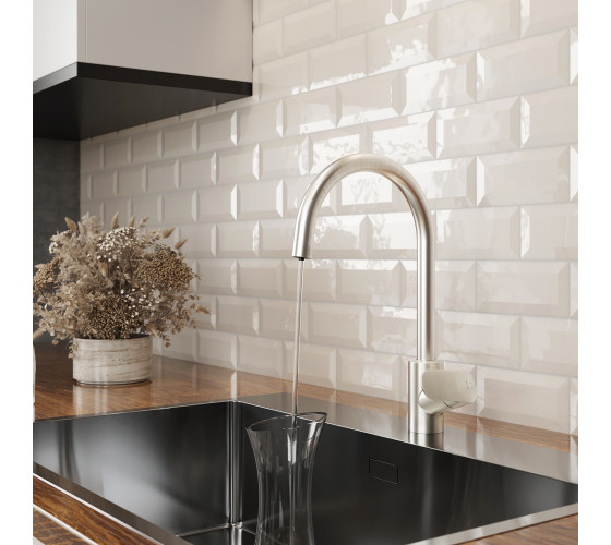 Смеситель для кухни с каналом для питьевой воды, сатин AM.PM F8007711  Like