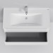 Тумба с раковиной, подвесная, 100 см, 2 ящика AM.PM M85-FHX1002-WC1002WG38 X-Joy