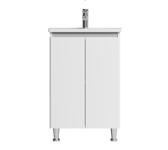 Тумба с раковиной, напольная, 55 см, 2 дверцы AM.PM M85-FSX0551-WC0551WG38 X-Joy