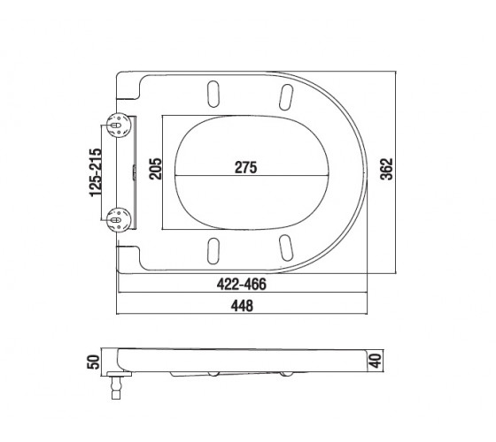 Сиденье для унитаза с микролифтом, быстросъемное AM.PM C507852WH Inspire