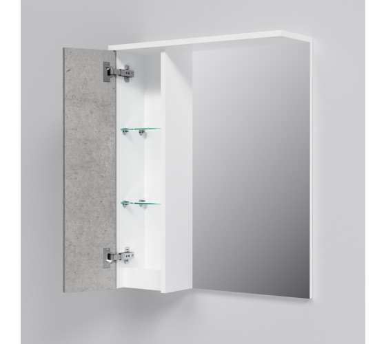 Зеркальный шкаф с подсветкой 60см, левый, базальт AM.PM M91MPL0601BF38 GEM S