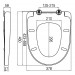 Сиденье для унитаза с микролифтом, быстросъемное AM.PM C537853WH Bliss L