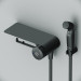 Смеситель TouchReel, монтируемый в стену с гигиеническим душем и полкой AM.PM F0H85A822  X-Joy