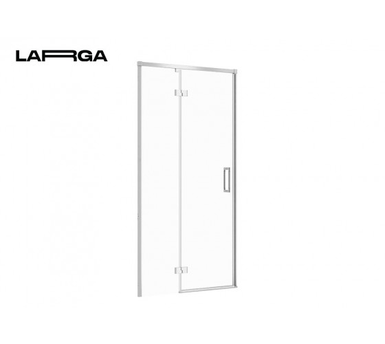 Душевые двери распашные Cersanit Larga 100х195 L, левая, профиль хром (S932-121)