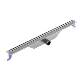 Трап для душа линейный с решеткой CERSANIT Tako Slim 80 нержавеющая сталь, (S907-014) 